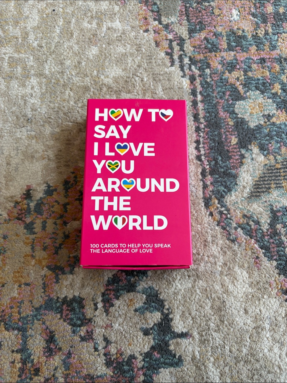 How to Say I Love You Around the World Card Deck - Hot Pink